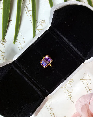 Amethyst Rectangle Ring
